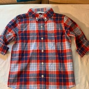 Janie and Jack Bold Plaid Button Down Shirt